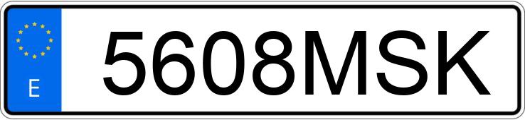 Numer rejestracyjny 5608MSK posiada CITROEN C3