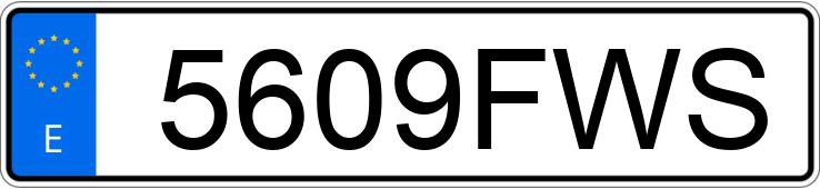 Numer rejestracyjny 5609FWS posiada BMW SERIE 3