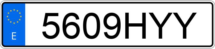 Numer rejestracyjny 5609HYY posiada HYUNDAI I20