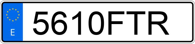 Numer rejestracyjny 5610FTR posiada MERCEDES SPRINTER