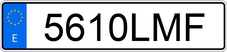 Numer rejestracyjny 5610LMF posiada MERCEDES A (177)