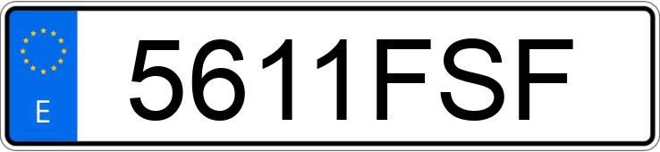 Numer rejestracyjny 5611FSF posiada FORD FOCUS C-MAX