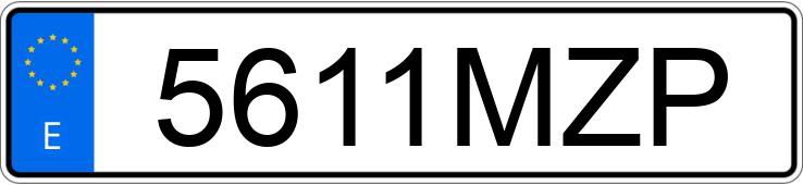 Numer rejestracyjny 5611MZP posiada JAC IEV7S