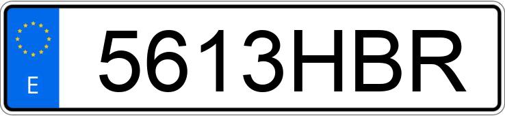 Numer rejestracyjny 5613HBR posiada AUDI A5 SPORTBACK