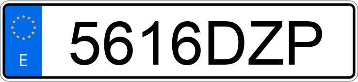 Numer rejestracyjny 5616DZP posiada MERCEDES C (203)