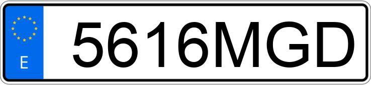 Numer rejestracyjny 5616MGD posiada MG ZS Numer rejestracyjny 5616MGD posiada MG ZS