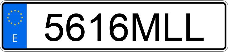 Numer rejestracyjny 5616MLL posiada JAGUAR F TYPE