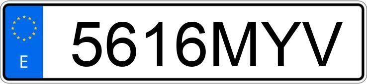 Numer rejestracyjny 5616MYV posiada SEAT IBIZA