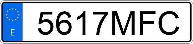 Numer rejestracyjny 5617MFC posiada AUDI Q3 SPORTBACK