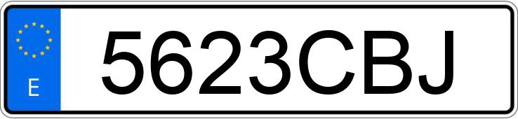 Numer rejestracyjny 5623CBJ posiada VOLKSWAGEN GOLF