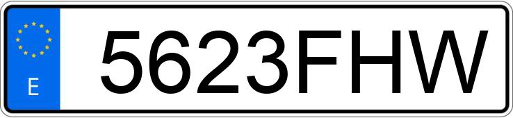 Numer rejestracyjny 5623FHW posiada NISSAN MICRA