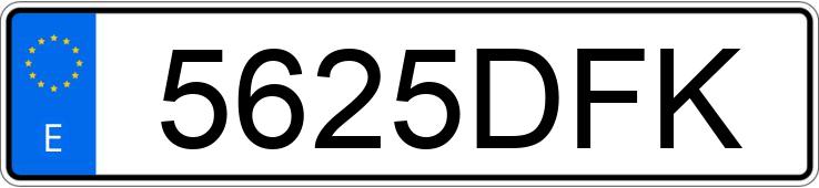 Numer rejestracyjny 5625DFK posiada PEUGEOT PARTNER Numer rejestracyjny 5625DFK posiada PEUGEOT PARTNER