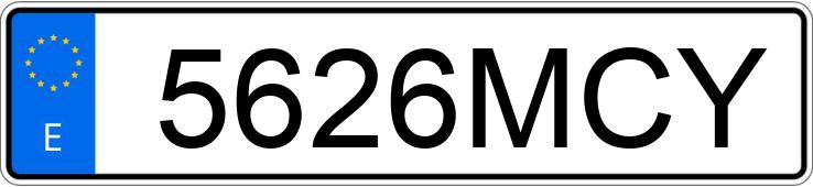 Numer rejestracyjny 5626MCY posiada VOLKSWAGEN T-CROSS