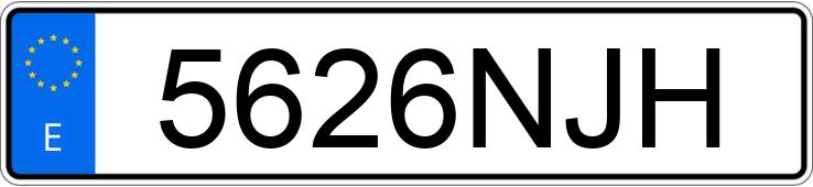 Numer rejestracyjny 5626NJH posiada AUDI Q3