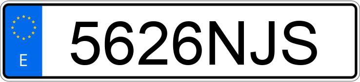 Numer rejestracyjny 5626NJS posiada BMW SERIE 3