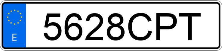 Numer rejestracyjny 5628CPT posiada PEUGEOT 206