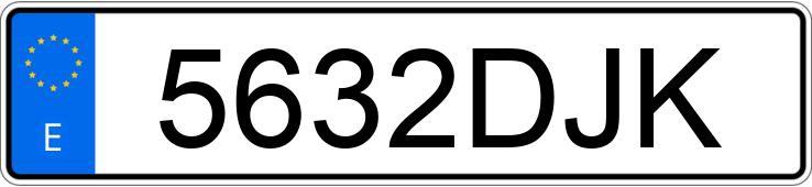 Numer rejestracyjny 5632DJK posiada VOLKSWAGEN TOUAREG