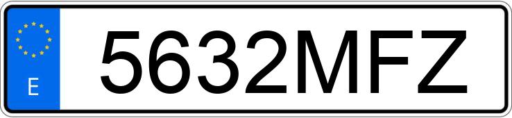 Numer rejestracyjny 5632MFZ posiada FIAT 500