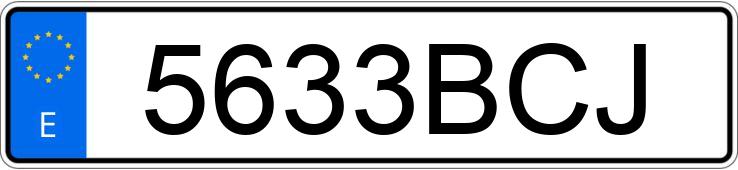 Numer rejestracyjny 5633BCJ posiada MITSUBISHI MONTERO