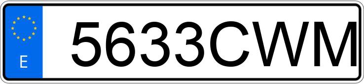 Numer rejestracyjny 5633CWM posiada VOLKSWAGEN PASSAT Numer rejestracyjny 5633CWM posiada VOLKSWAGEN PASSAT