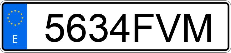 Numer rejestracyjny 5634FVM posiada VOLKSWAGEN POLO