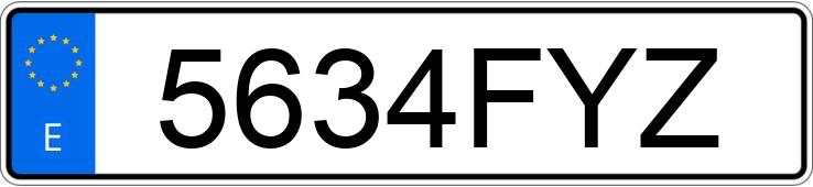 Numer rejestracyjny 5634FYZ posiada VOLKSWAGEN GOLF Numer rejestracyjny 5634FYZ posiada VOLKSWAGEN GOLF