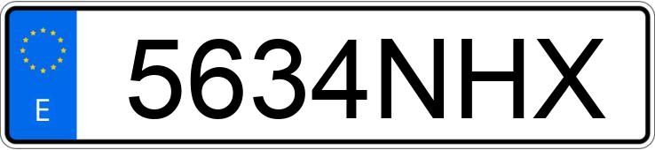 Numer rejestracyjny 5634NHX posiada LAND ROVER RANGE ROVER EVOQUE