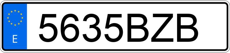 Numer rejestracyjny 5635BZB posiada FIAT STILO