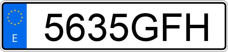 Numer rejestracyjny 5635GFH posiada BMW SERIE 3