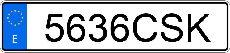 Numer rejestracyjny 5636CSK posiada DAEWOO LACETTI