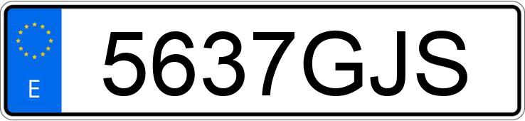 Numer rejestracyjny 5637GJS posiada CITROEN C5