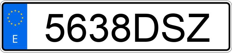 Numer rejestracyjny 5638DSZ posiada RENAULT KANGOO