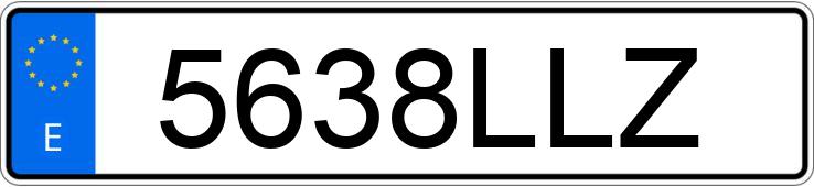 Numer rejestracyjny 5638LLZ posiada TOYOTA RAV4