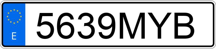 Numer rejestracyjny 5639MYB posiada BMW SERIE 5