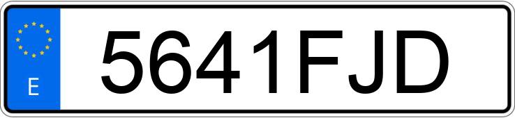 Numer rejestracyjny 5641FJD posiada RENAULT LAGUNA
