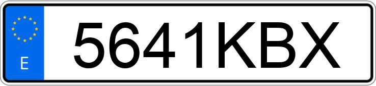 Реєстраційний номер 5641KBX має PORSCHE MACAN