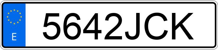 Numer rejestracyjny 5642JCK posiada IVECO DAILY