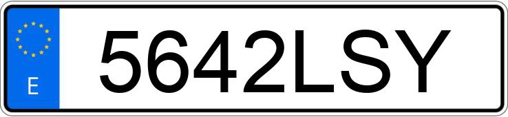 Numer rejestracyjny 5642LSY posiada BMW SERIE 1