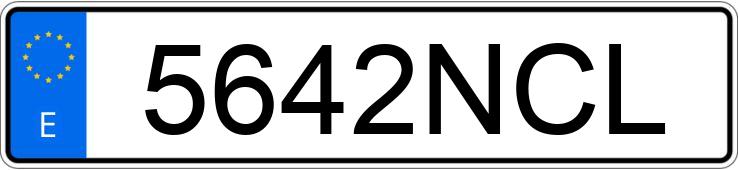 Numer rejestracyjny 5642NCL posiada RENAULT CLIO