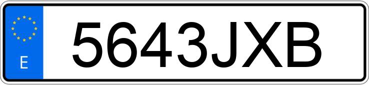 Numer rejestracyjny 5643JXB posiada BMW SERIE 3