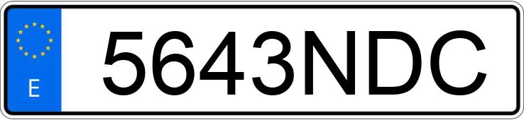 Numer rejestracyjny 5643NDC posiada PEUGEOT RIFTER