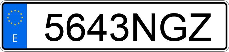 Numer rejestracyjny 5643NGZ posiada FORD CUSTOM Numer rejestracyjny 5643NGZ posiada FORD CUSTOM