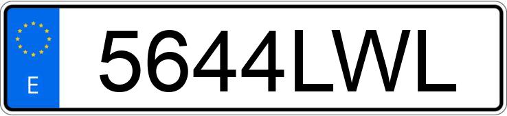 Numer rejestracyjny 5644LWL posiada YAMAHA MT