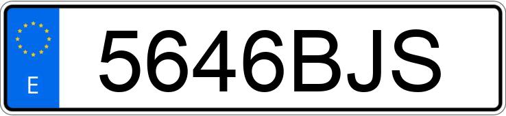Numer rejestracyjny 5646BJS posiada MERCEDES VITO