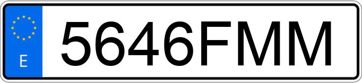 Numer rejestracyjny 5646FMM posiada SEAT IBIZA