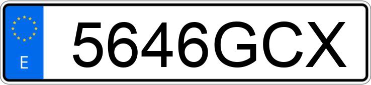 Numer rejestracyjny 5646GCX posiada MERCEDES A (168-169)