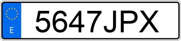 Numer rejestracyjny 5647JPX posiada MERCEDES E (212-207)