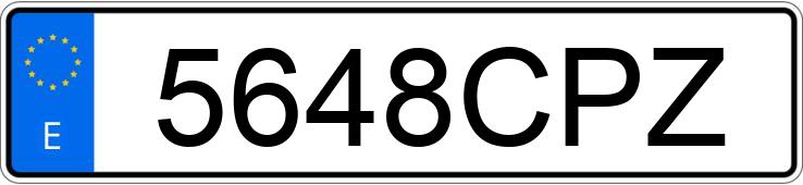 Numer rejestracyjny 5648CPZ posiada BMW SERIE 3