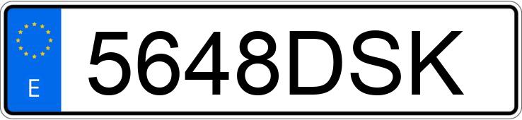 Numer rejestracyjny 5648DSK posiada CHRYSLER GRAND VOYAGER