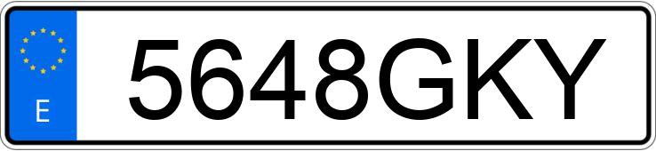 Numer rejestracyjny 5648GKY posiada FORD FOCUS